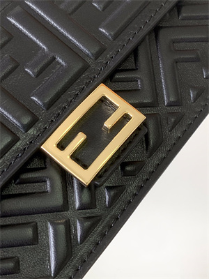 Fen.di WOC Baguette Nappa Leather Black