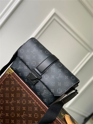LV S-Cape Messenger Monogram Eclipse coated canvas M46794