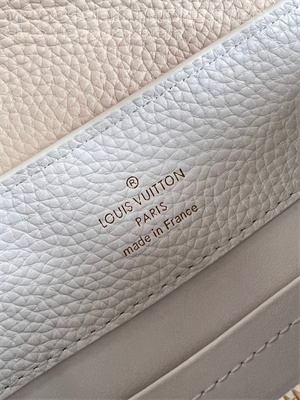 L.V Capucines BB Bag Taurillon Leather White/Pink M48865