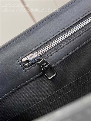 L.V Sac Plat 24H Monogram Eclipse coated canvas M47059