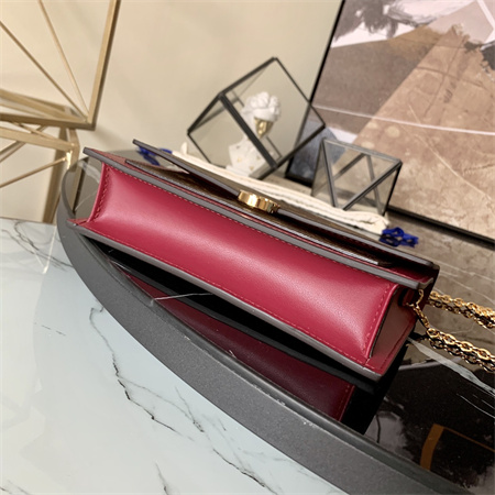 L.V Flore Wallet On Chain Monogram Canvas Fuchsia M67405