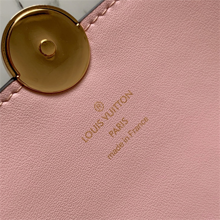 L.V Flore Wallet On Chain Monogram Canvas Pink M67405