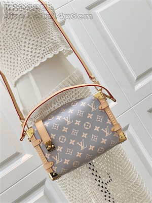 L.V SIDE TRUNK MM Monogram coated canvas Parisian M12428