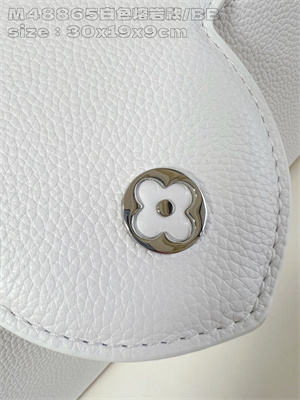 L.V Capucines East-West BB Grained calfskin White M48865