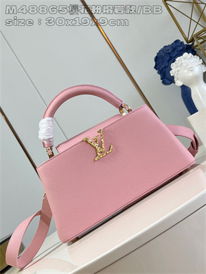 L.V Capucines East-West BB Grained calfskin Pink M48865