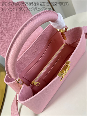 L.V Capucines East-West BB Grained calfskin Pink M48865