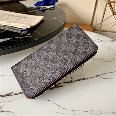 L.V Zippy Wallet Vertical Damier Graphite Canvas N63254