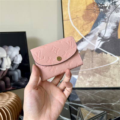 L.V Rosalie Coin Purse Monogram Empreinte Rose Poudré Pink M81520