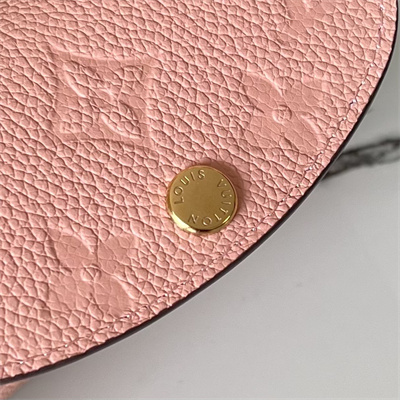 L.V Rosalie Coin Purse Monogram Empreinte Rose Poudré Pink M81520