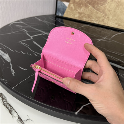 L.V Rosalie Coin Purse Monogram Empreinte Fuchsia M82485