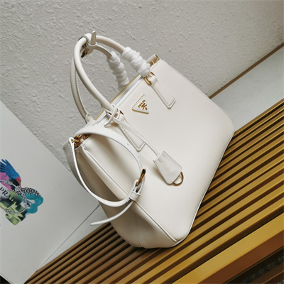 Prada Large Galleria  leather bag White Color 1BA274