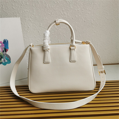Prada Large Galleria  leather bag White Color 1BA274