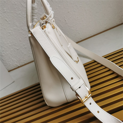 Prada Large Galleria  leather bag White Color 1BA274