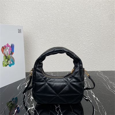 Prada Soft Nappa Leather Mini Bag Black Color 1BA384