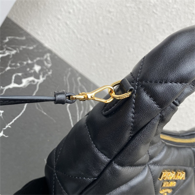 Prada Soft Nappa Leather Mini Bag Black Color 1BA384