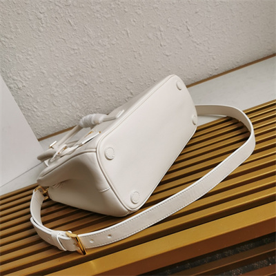 Prada Medium Galleria  leather bag White Color 1BA863