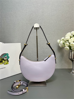 Prada Arqué leather shoulder bag Lilac Color 1BC194