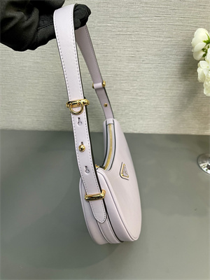 Prada Arqué leather shoulder bag Lilac Color 1BC194