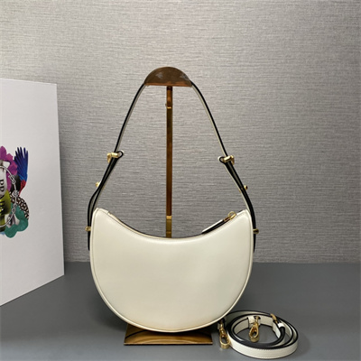 Prada Arqué leather shoulder bag White Color 1BC194