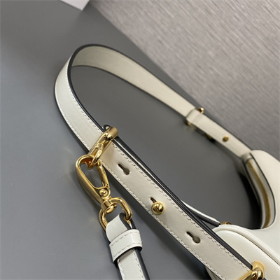 Prada Arqué leather shoulder bag White Color 1BC194