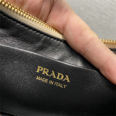Prada Arqué leather shoulder bag Beige Color 1BC194