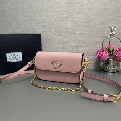 Prada Saffiano leather mini-bag Pink Color 1BD356
