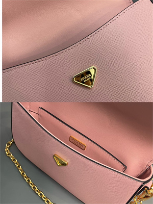 Prada Saffiano leather mini-bag Pink Color 1BD356