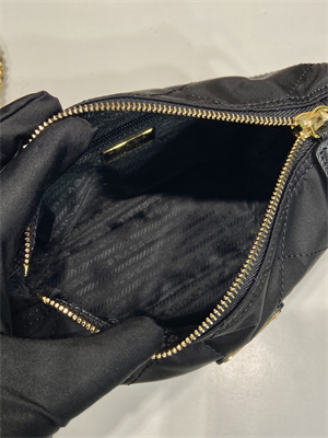 Prada Vintage Re-Nylon Padded Shoulder Bag Black 1BD646