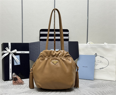 Prada Nappa leather shoulder bag Caramel Color 1BG541