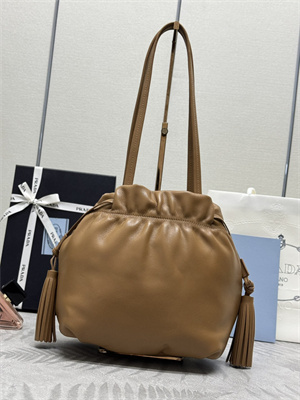 Prada Nappa leather shoulder bag Caramel Color 1BG541