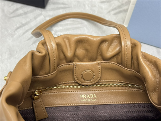 Prada Nappa leather shoulder bag Caramel Color 1BG541