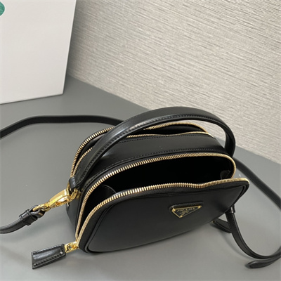 Prada Odette leather mini-bag Black Color 1BH203