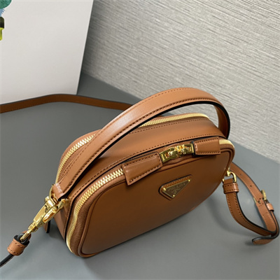 Prada Odette leather mini-bag Cognac Color 1BH203