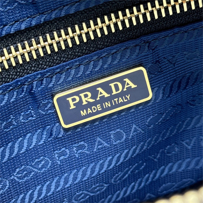 Prada Re-Edition 1978 Re-Nylon and Saffiano leather mini shoulder bag Navy 1BH218