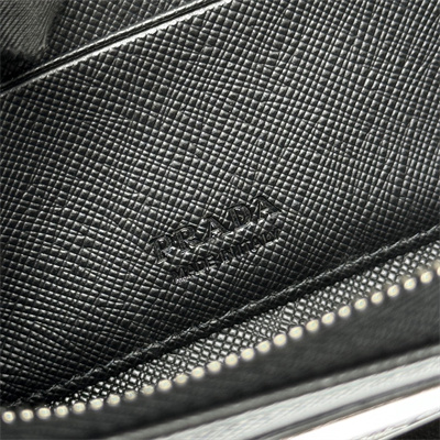 Prada Saffiano Leather Key Charm Holder Black Color 1TT085