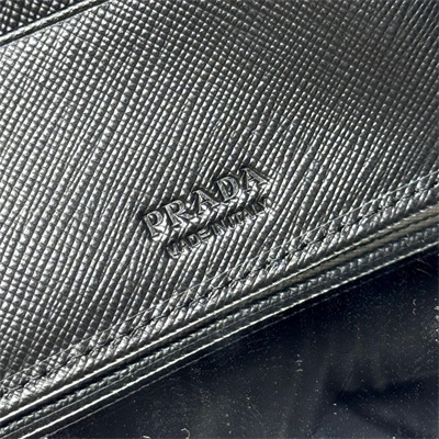 Prada Saffiano Leather Wallet Black 2M0513