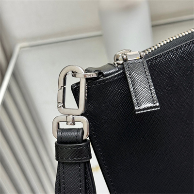 Prada Saffiano Leather Pouch Black 2NH005