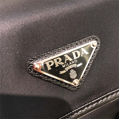 Prada Re-Nylon and Saffiano leather shoulder bag Black 2VD034