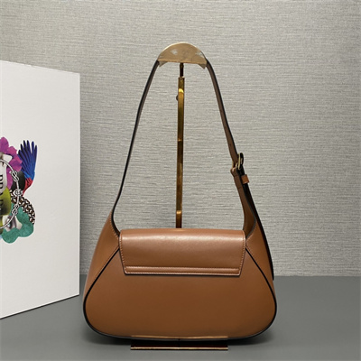 Prada Small leather shoulder bag Caramel 1BD358