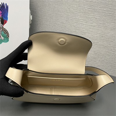 Prada Small leather shoulder bag Travertine 1BD358