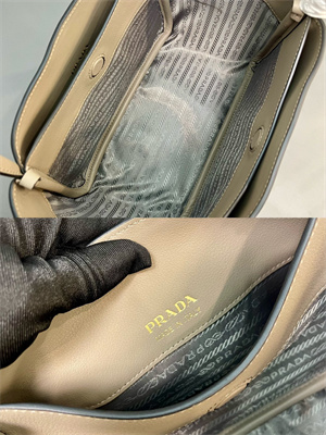 Prada Leather mini tote bag Clay 1BG539