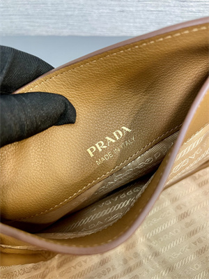 Prada Leather mini tote bag Caramel 1BG539