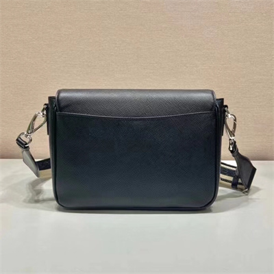 Prada Saffiano Leather shoulder bag In Black 2VD046