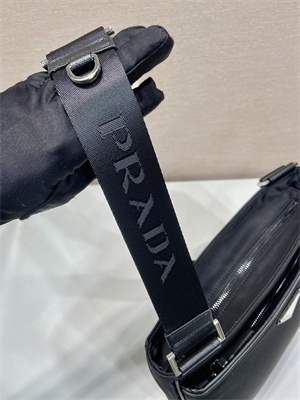 Prada Re-Nylon and Saffiano shoulder bag In Black 2VH118
