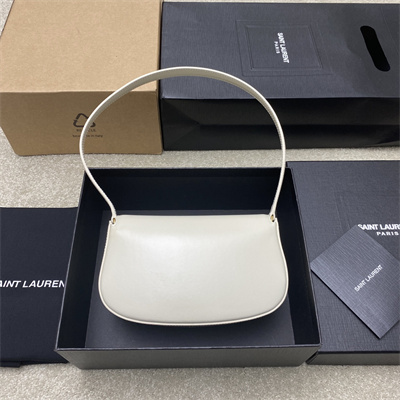 Y.S.L Mini Voltaire In Box Saint Laurent White Color