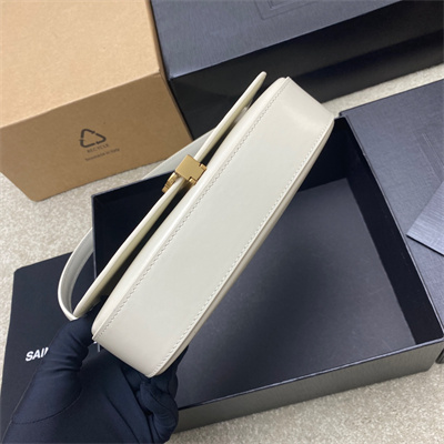 Y.S.L Mini Voltaire In Box Saint Laurent White Color