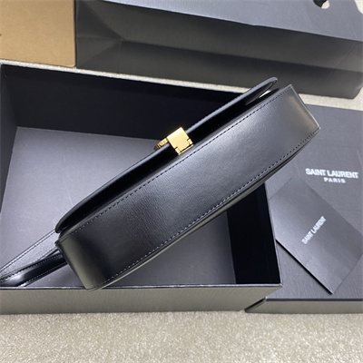 Y.S.L Mini Voltaire In Box Saint Laurent Black Color