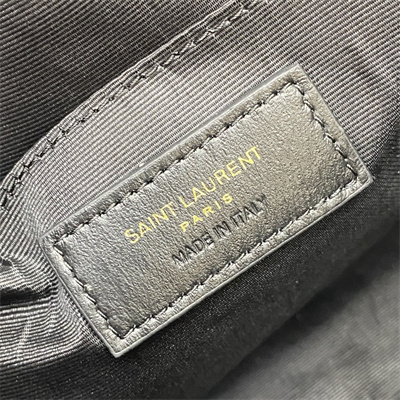 Y.S.L Sade Clutch In Quilted Lambskin Black