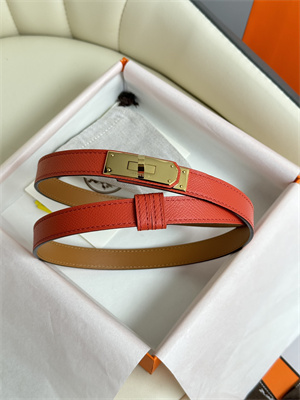 Hermes Kelly 18 Belt Epsom Leather Gold Hardware Watermelon Red