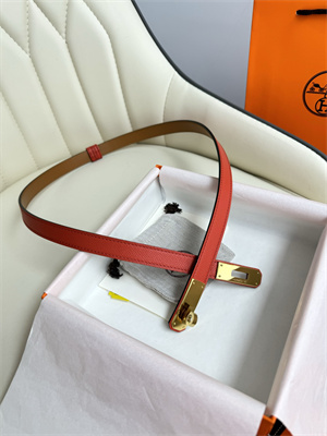 Hermes Kelly 18 Belt Epsom Leather Gold Hardware Watermelon Red